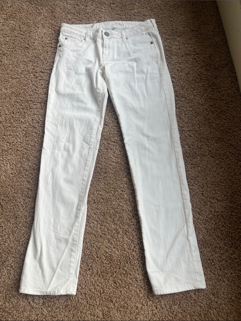 Kut from the Kloth White Straight Leg Jeans - Size 4